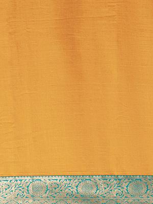 solid woven saree with blouse - 17299432 - Standard Image - 5