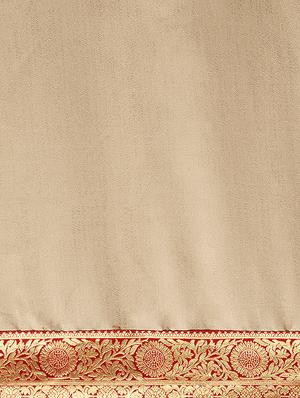 solid woven saree with blouse - 17299434 - Standard Image - 5