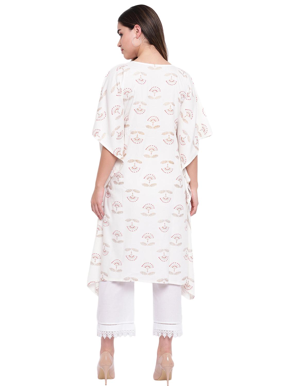 gold print kurta pant set - 17299521 - Zoom Image - 3