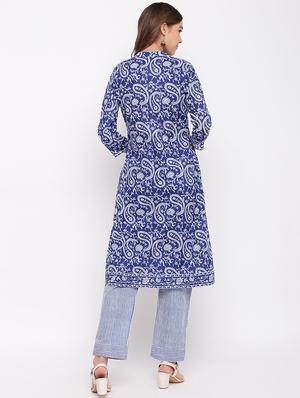 paisley kurta pant set - 17299524 - Standard Image - 3