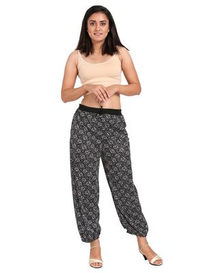 drawstring waist harem trouser - 17299529 - Standard Image - 4