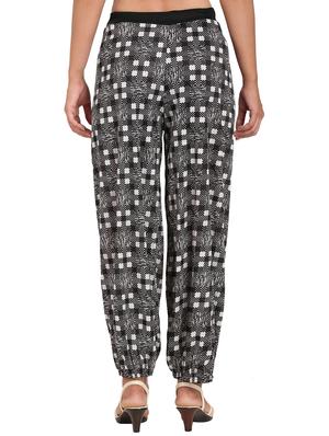 drawstring waist harem trouser - 17299534 - Standard Image - 3