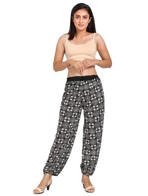 drawstring waist harem trouser - 17299534 - Standard Image - 4