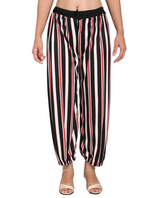 drawstring waist harem trouser - 17299537 - Very Small Image - 1