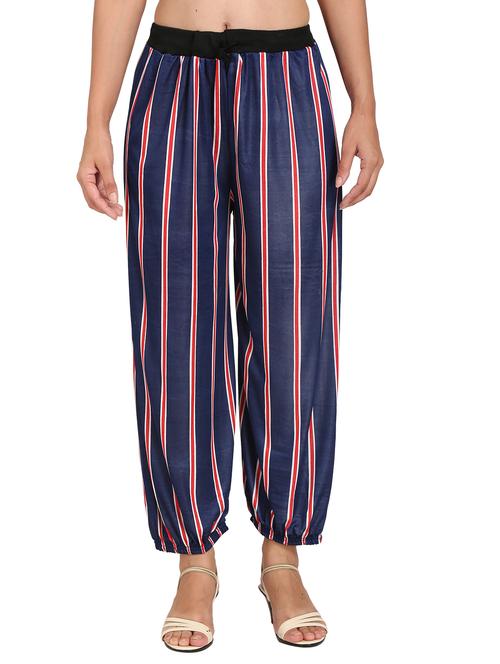 drawstring waist harem trouser - 17299542 - Standard Image - 1