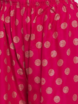 pink rayon flared palazzo - 17299672 - Standard Image - 5