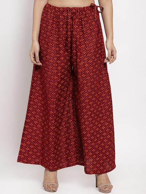 geometric print palazzo - 17299677 - Standard Image - 1