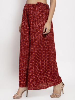geometric print palazzo - 17299677 - Standard Image - 2