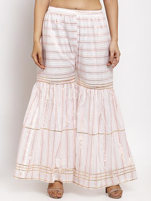stripe printed sharara - 17299678 - Standard Image - 1