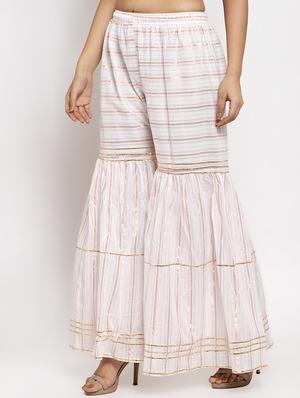stripe printed sharara - 17299678 - Standard Image - 2