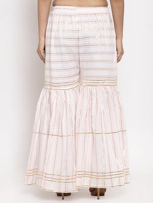 stripe printed sharara - 17299678 - Standard Image - 3