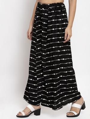 printed flared palazzo - 17299680 - Standard Image - 2