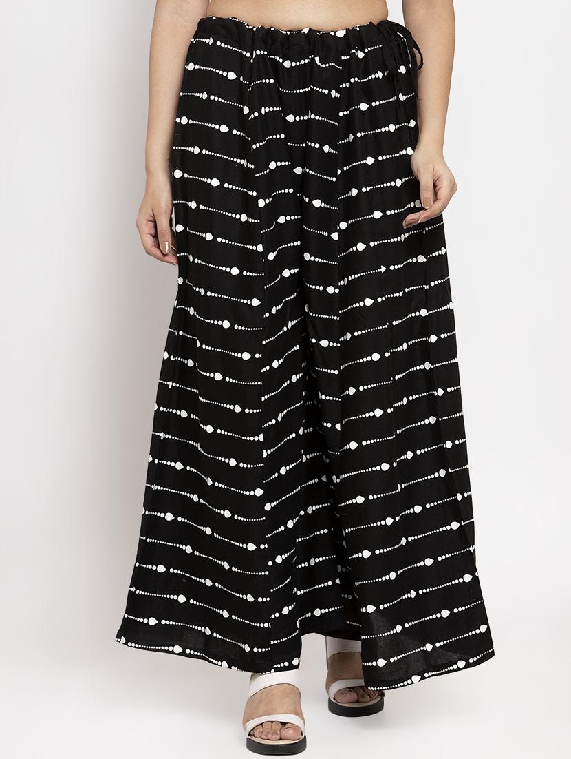 printed flared palazzo - 17299680 - Zoom Image - 1