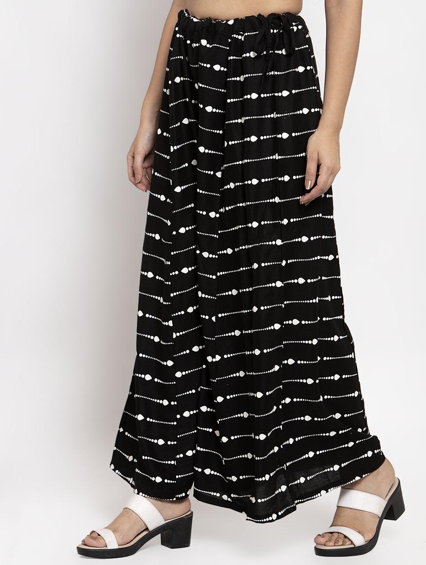 printed flared palazzo - 17299680 - Zoom Image - 2