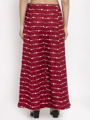 stripe printed sharara - 17299682 - Standard Image - 3