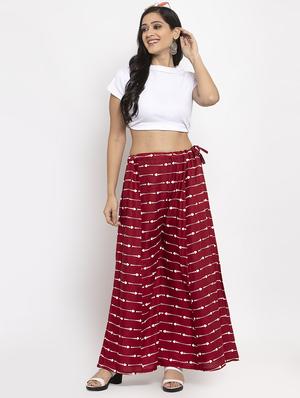 stripe printed sharara - 17299682 - Standard Image - 4