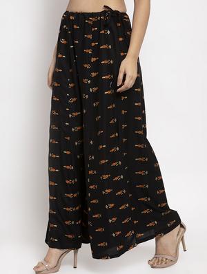 gold printed sharara - 17299684 - Standard Image - 2