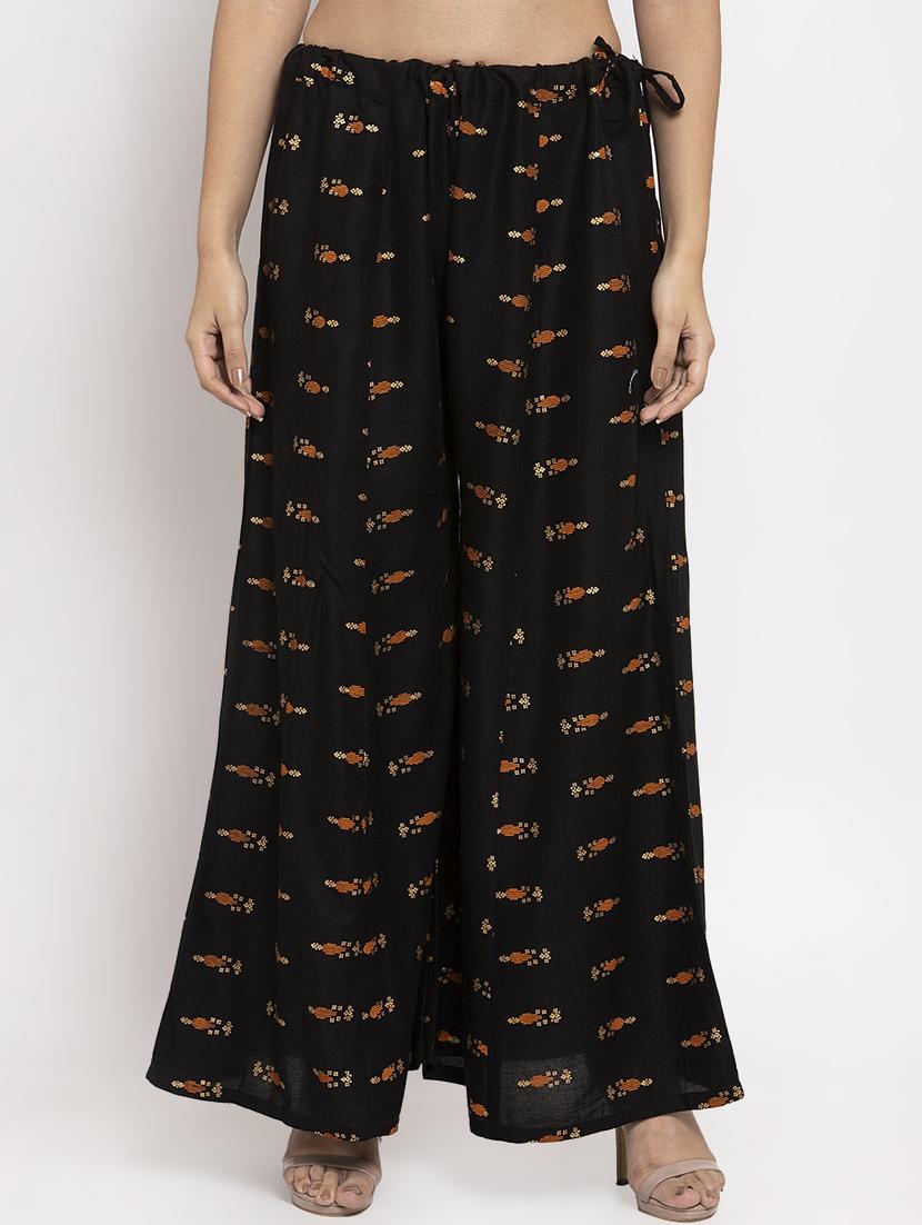 gold printed sharara - 17299684 - Zoom Image - 1