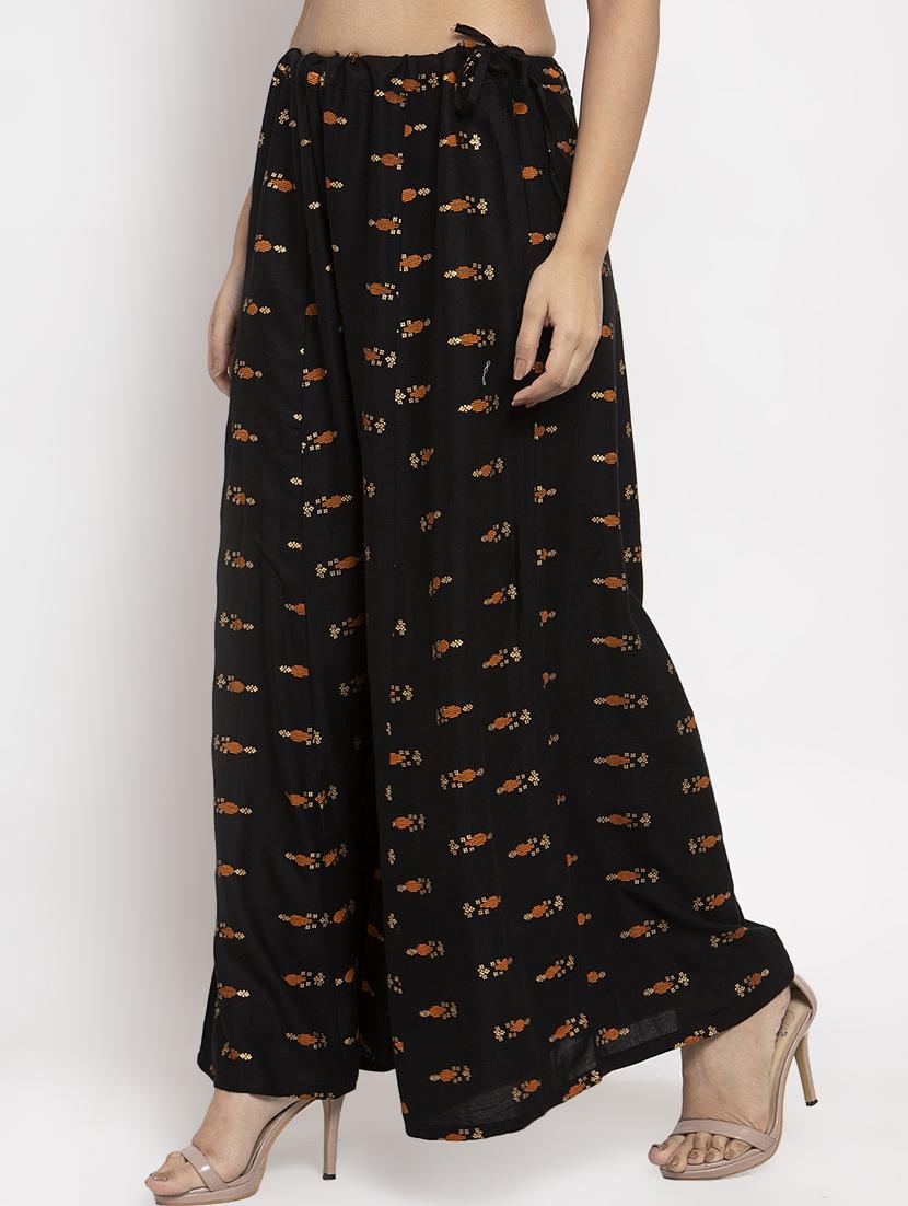 gold printed sharara - 17299684 - Zoom Image - 2