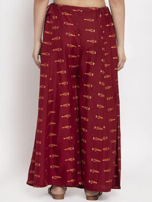 gold printed palazzo - 17299685 - Standard Image - 3