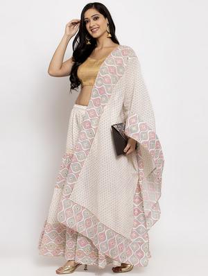 gota work sharara with dupatta - 17299687 - Standard Image - 4