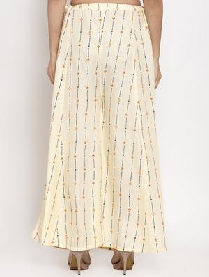printed flared palazzo - 17299692 - Standard Image - 3