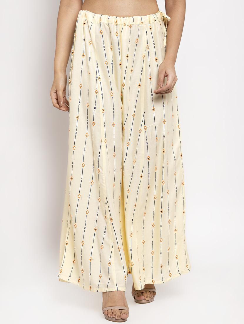printed flared palazzo - 17299692 - Zoom Image - 1