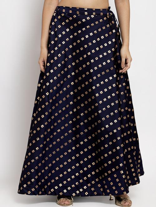 self design flared skirt - 17299700 - Standard Image - 1