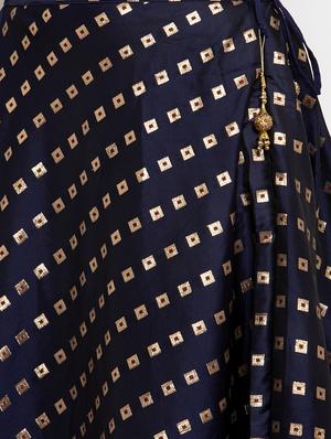 self design flared skirt - 17299700 - Standard Image - 5