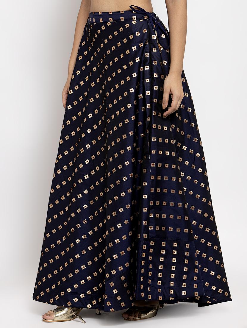 self design flared skirt - 17299700 - Zoom Image - 2