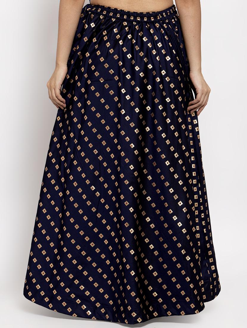 self design flared skirt - 17299700 - Zoom Image - 3