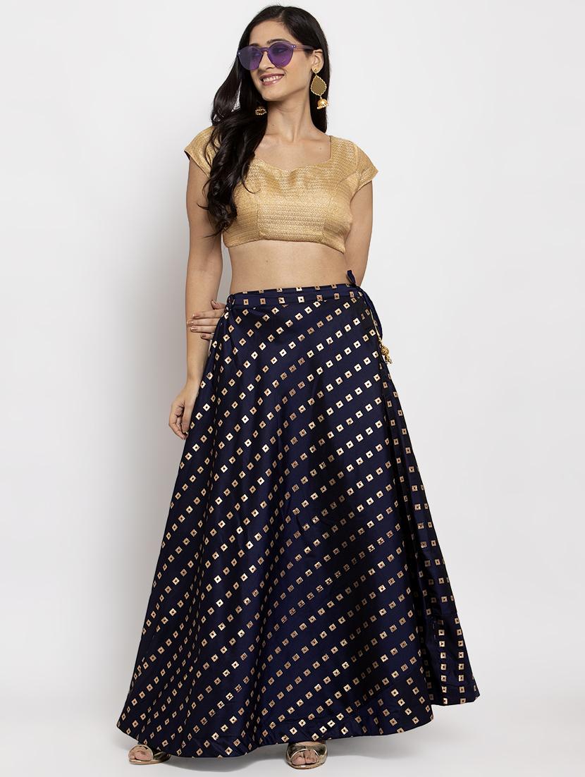 self design flared skirt - 17299700 - Zoom Image - 4
