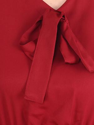 tie up neck peplum top - 17299722 - Standard Image - 5