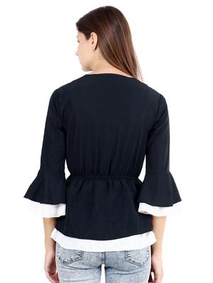 tie up neck peplum top - 17299723 - Standard Image - 3