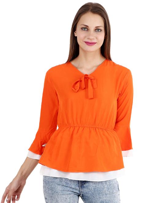 tie up neck solid top - 17299725 - Standard Image - 1