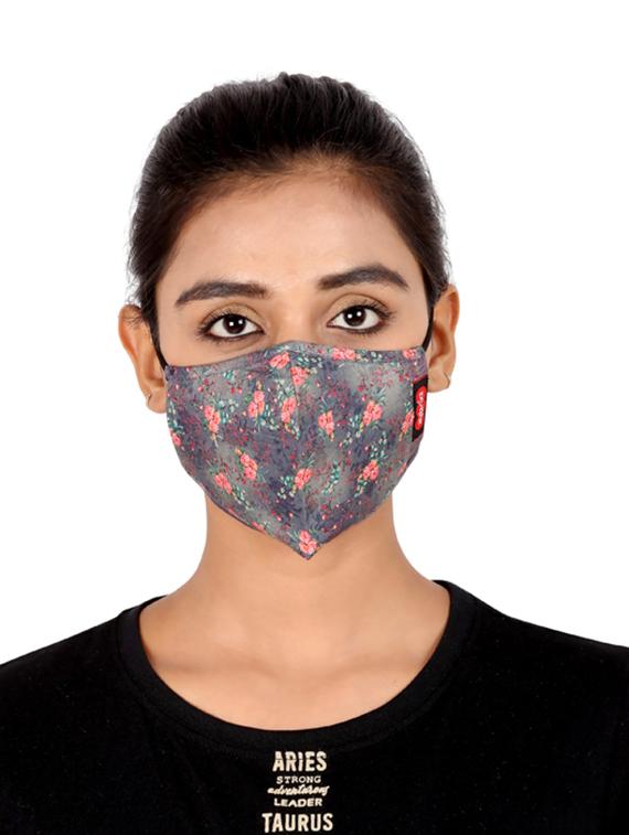 multi colored cotton anti-pollution women mask (pack of 3) - 17299757 - Zoom Image - 1