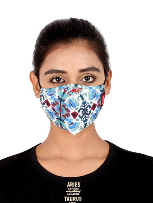 multi colored cotton anti-pollution women mask (pack of 3) - 17299761 - Standard Image - 1