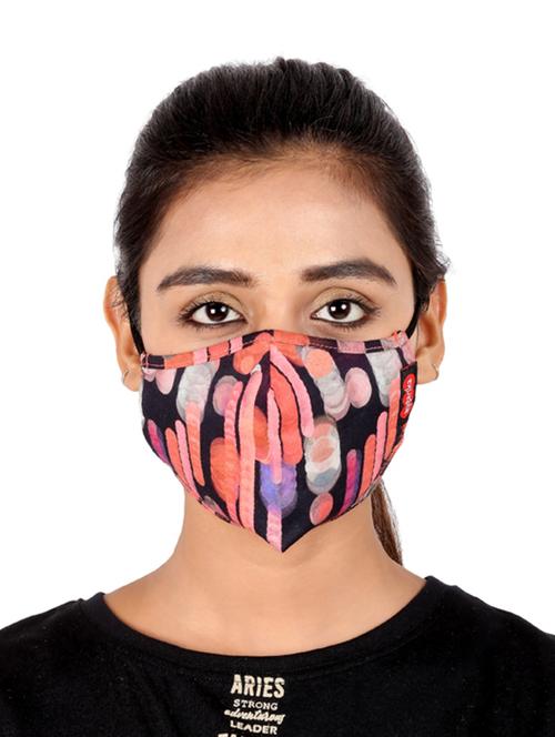 multi colored cotton anti-pollution women mask (pack of 3) - 17299762 - Standard Image - 1