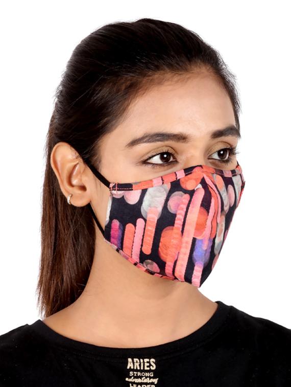 multi colored cotton anti-pollution women mask (pack of 3) - 17299762 - Zoom Image - 2