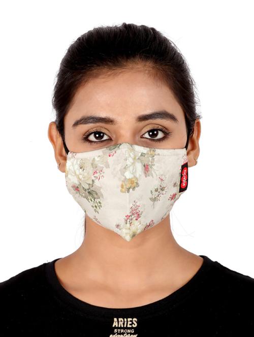 multi colored cotton anti-pollution women mask (pack of 3) - 17299763 - Standard Image - 1