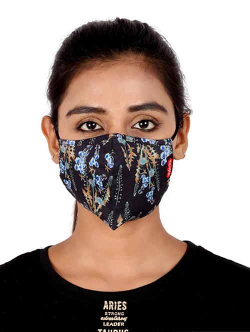 multi colored cotton anti-pollution women mask (pack of 3) - 17299764 - Standard Image - 1