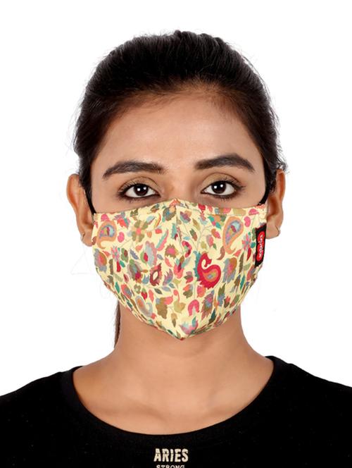 multi colored cotton anti-pollution women mask (pack of 3) - 17299765 - Standard Image - 1