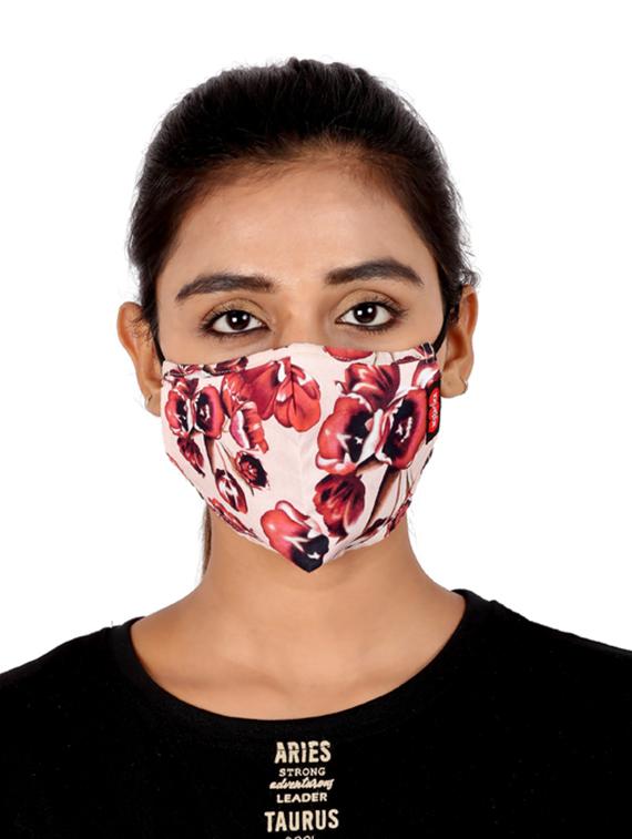 multi colored cotton anti-pollution women mask (pack of 3) - 17299766 - Zoom Image - 1