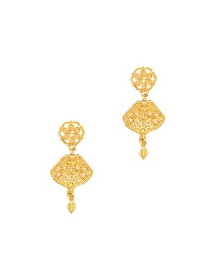 gold metal necklaces and earring - 17299850 - Standard Image - 3