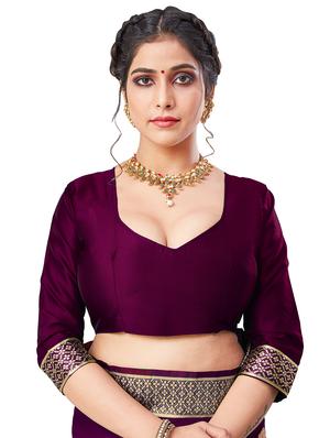 floral motifs banarasi saree with blouse - 17300085 - Standard Image - 3