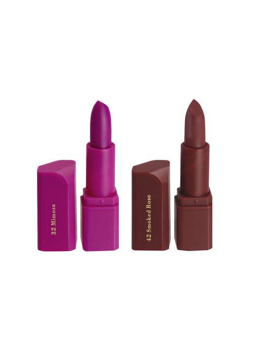 miss rose pack of 2 matte lipsticks shade#32,42 - 17300094 - Standard Image - 1