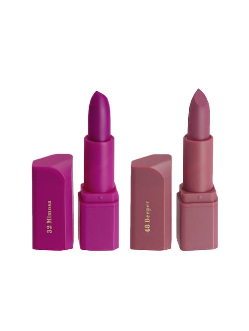miss rose pack of 2 matte lipsticks shade#32,48 - 17300099 - Standard Image - 1