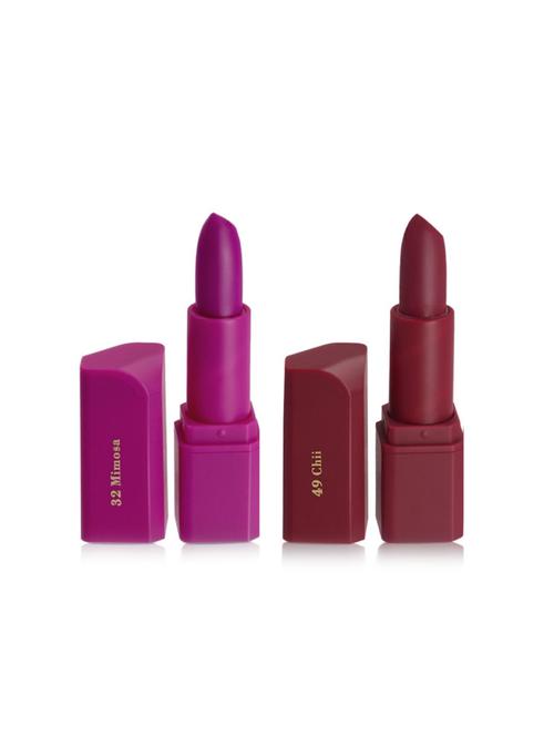 miss rose pack of 2 matte lipsticks shade#32,49 - 17300101 - Standard Image - 1