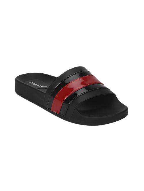black striped slides - 17300116 - Standard Image - 1