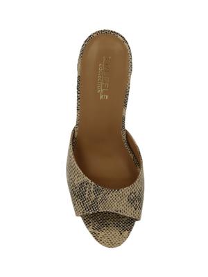 beige pu mules sandals - 17300141 - Standard Image - 4